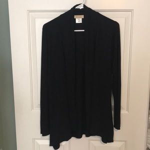 black cardigan